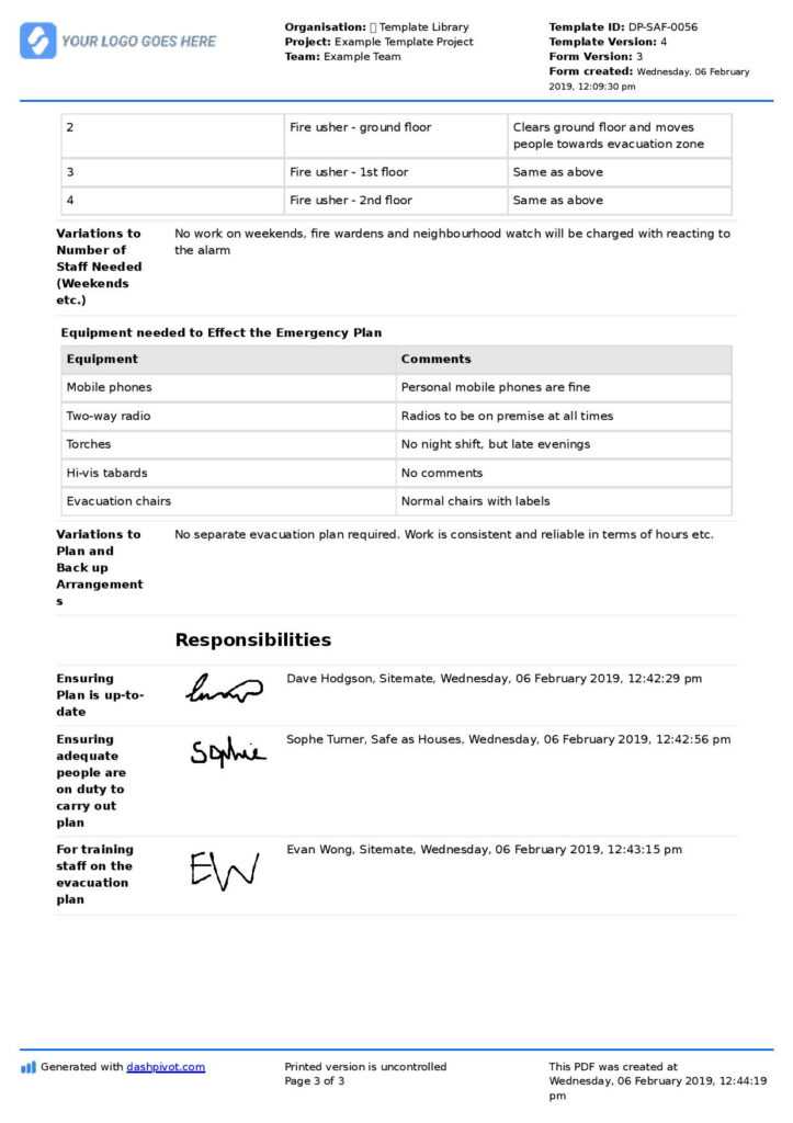 Fire Evacuation Plan Template Free And Customisable Template