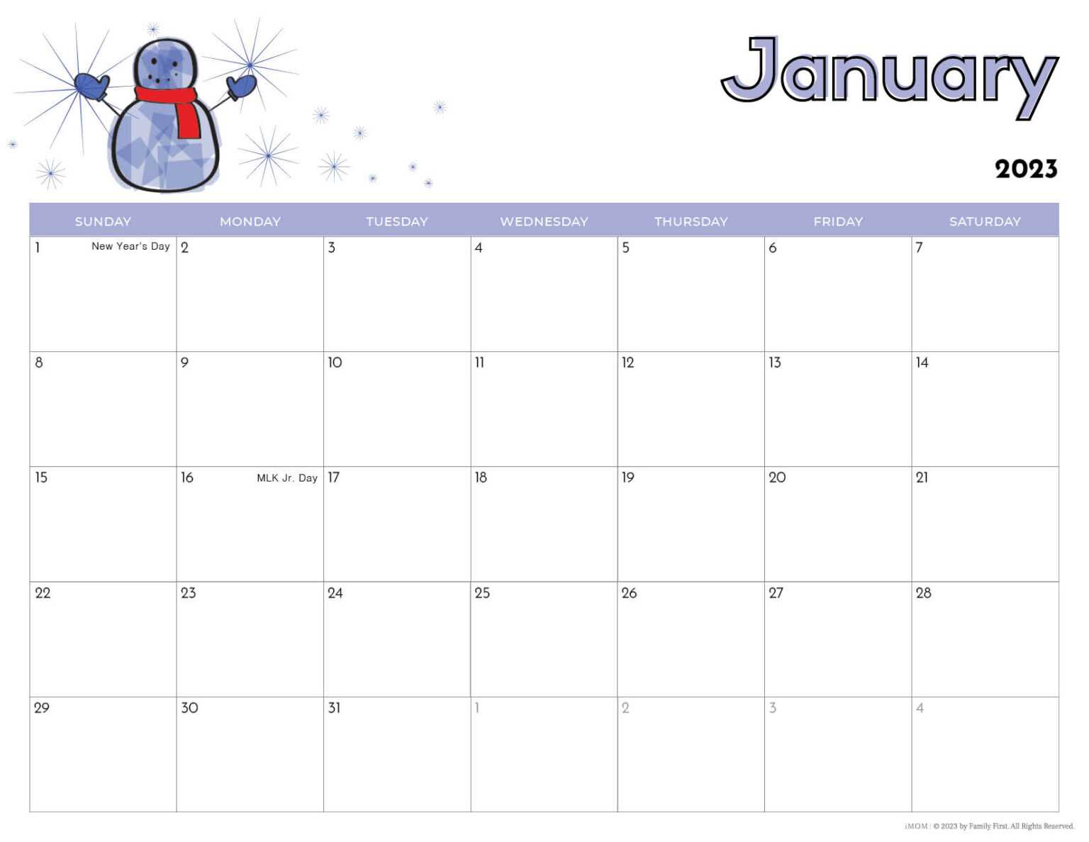 10 10 Printable Calendars For Kids Imom For Blank Calendar Template