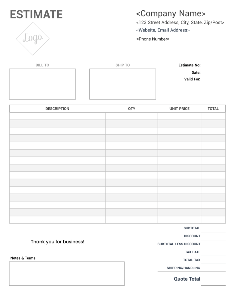 10-best-free-printable-estimate-templates-blank-downloadable-intended