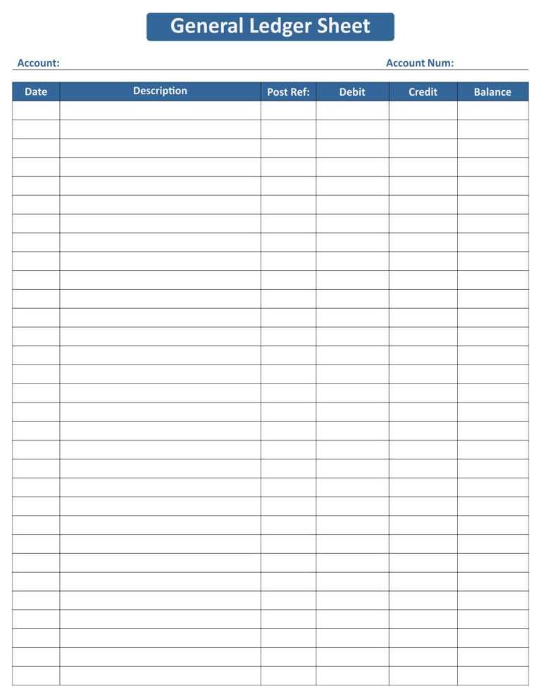 10 Best Free Printable Ledger Balance Sheet – printablee ...