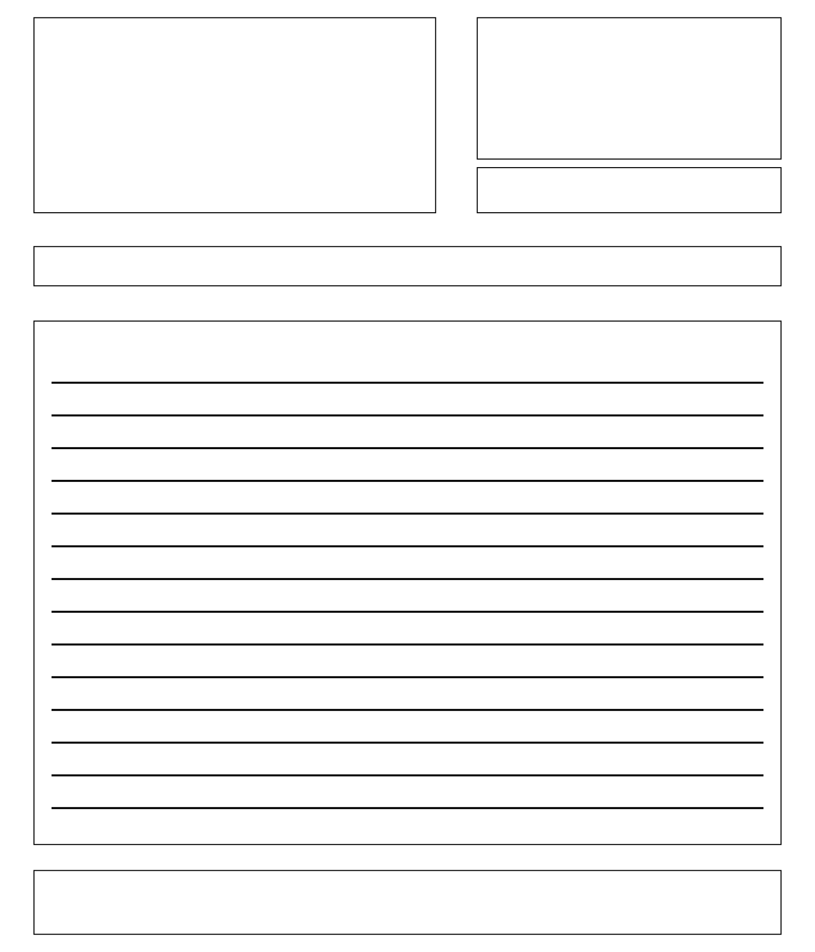 10 Best Printable Blank Letter Template Printablee