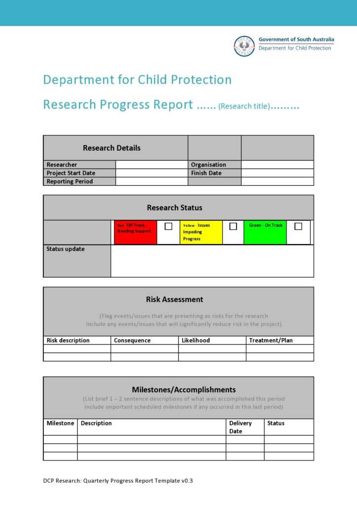 10 Professional Progress Report Templates (Free) – TemplateArchive In ...