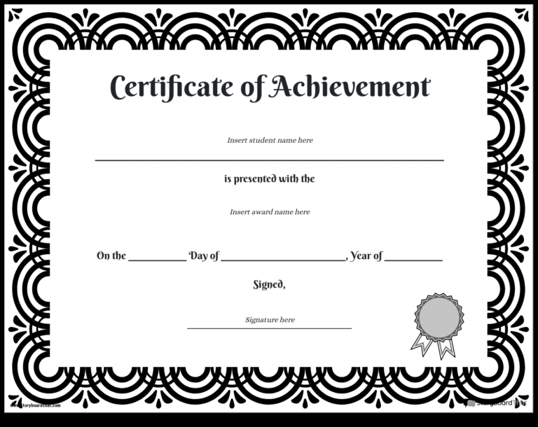 Award Template For Students — Printable Award Certificates For ...