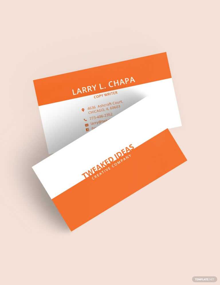 Blank Business Card Template For Word