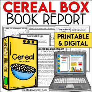 Cereal Box Book Report Template – Rebeccachulew.com