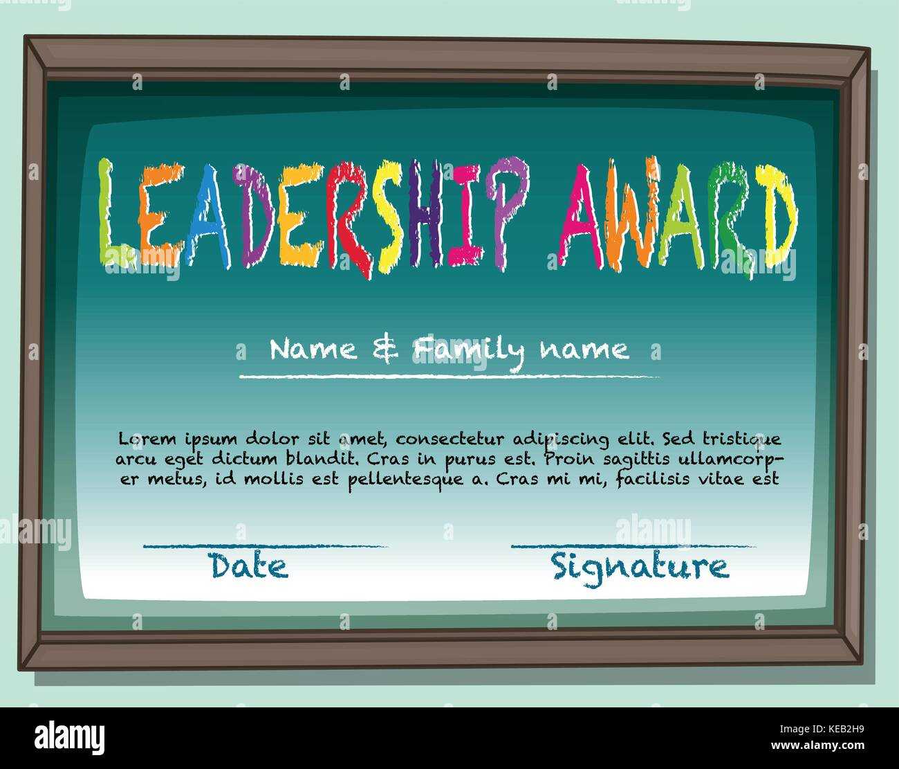 Leadership Award Certificate Template Rebeccachulew