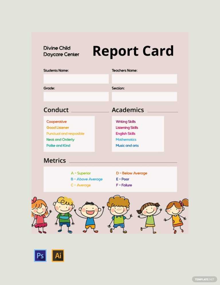 Preschool Weekly Report Template