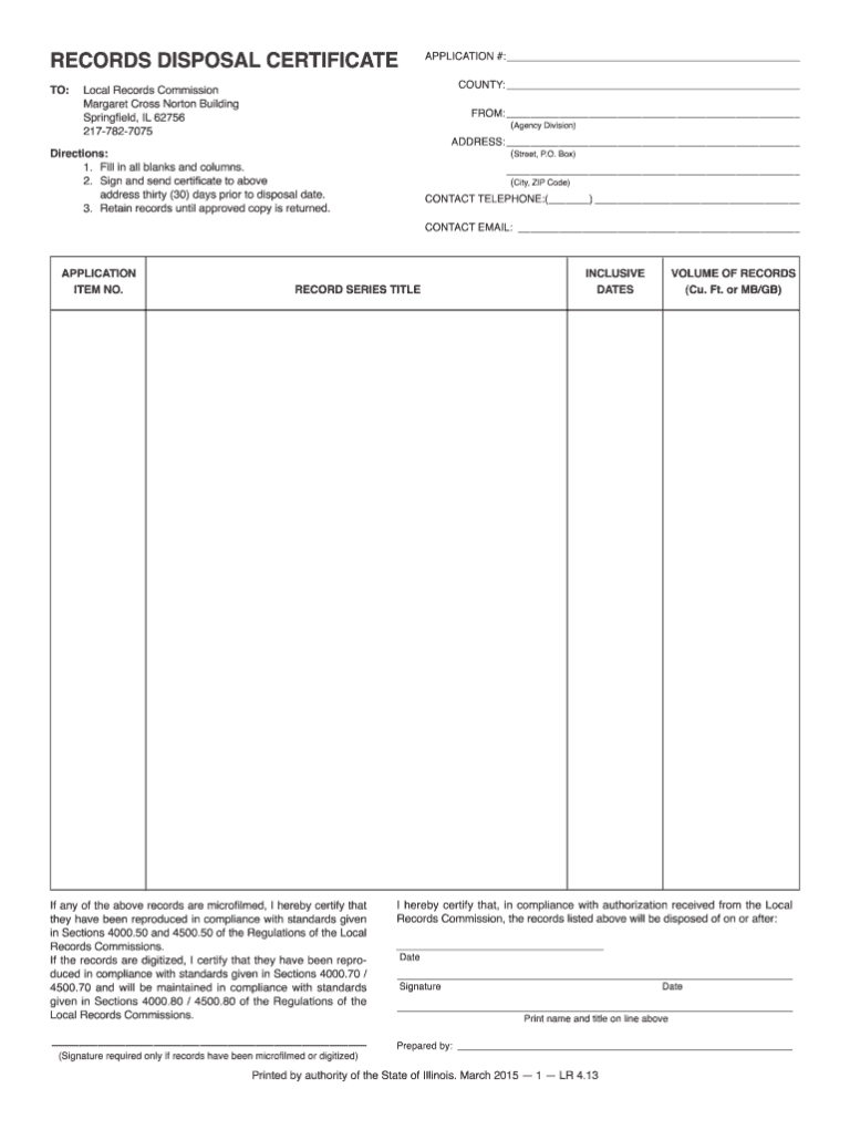 Disposal Certificate Form: Fill Out & Sign Online DocHub In Certificate ...