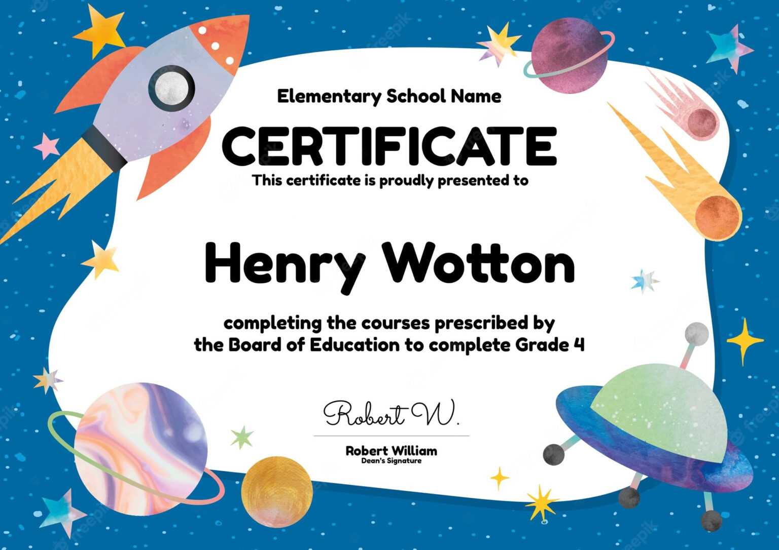 Elementary Certificate Images Free Vectors, Stock Photos & PSD In ...