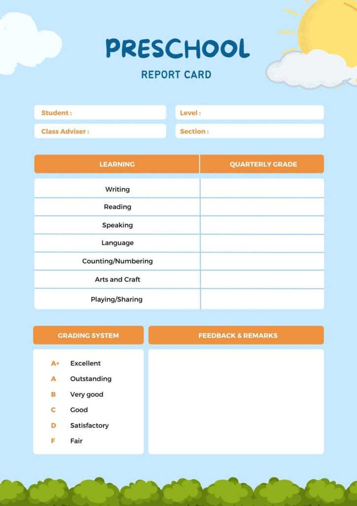 free-custom-printable-preschool-report-card-templates-canva-for