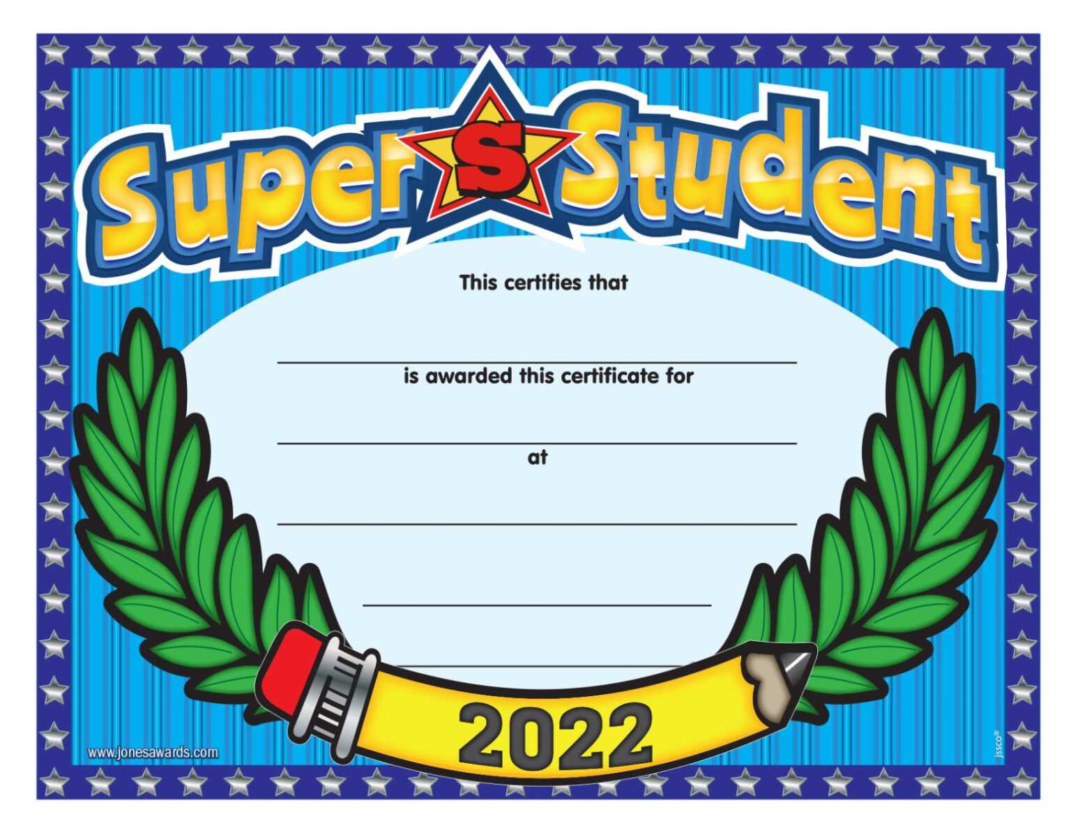 Free Downloadable Certificate Jones School Supply In Star Certificate