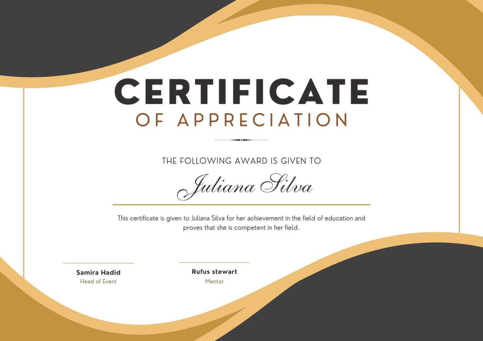 Free, Printable, And Customizable Award Certificate Templates Canva ...