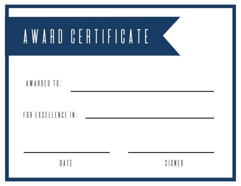 Life Saving Award Certificate Template