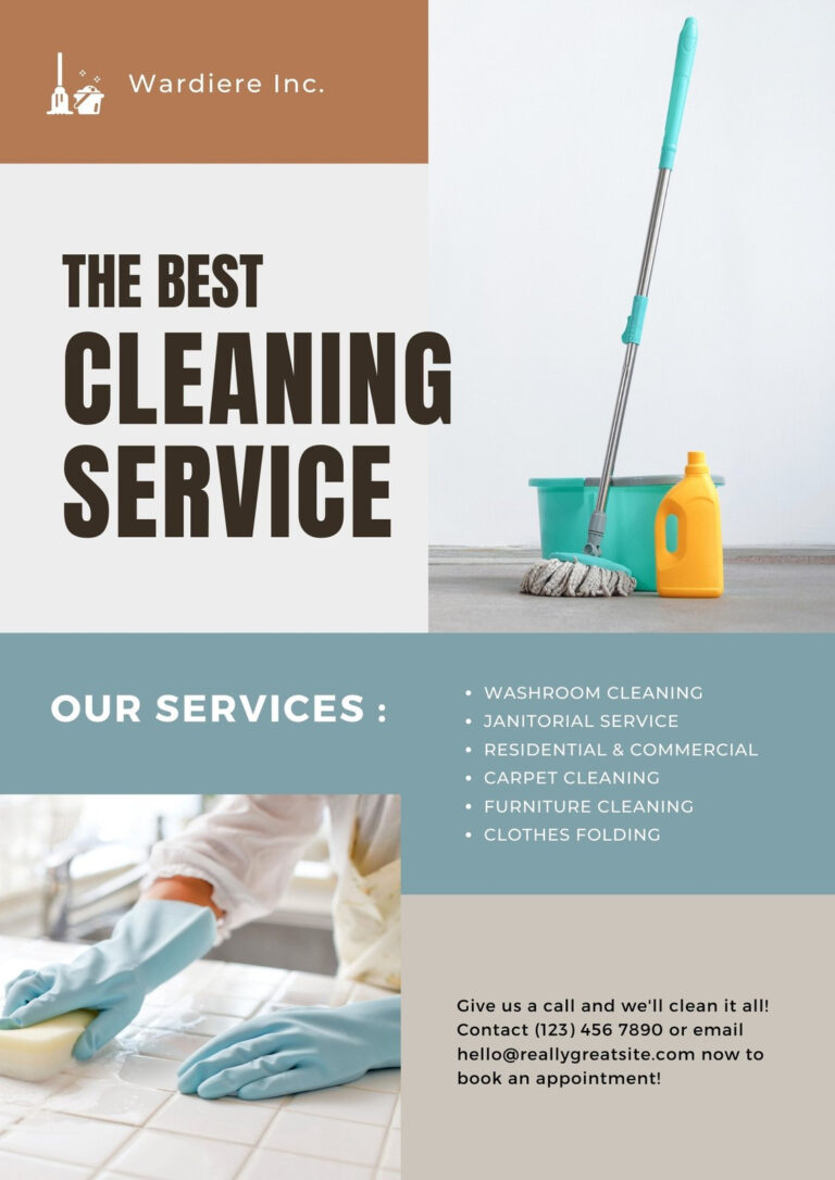 Free Printable, Customizable Cleaning Flyer Templates Canva For ...