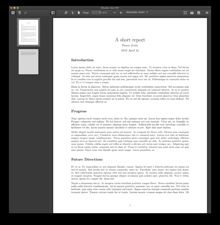 Latex Template For Report