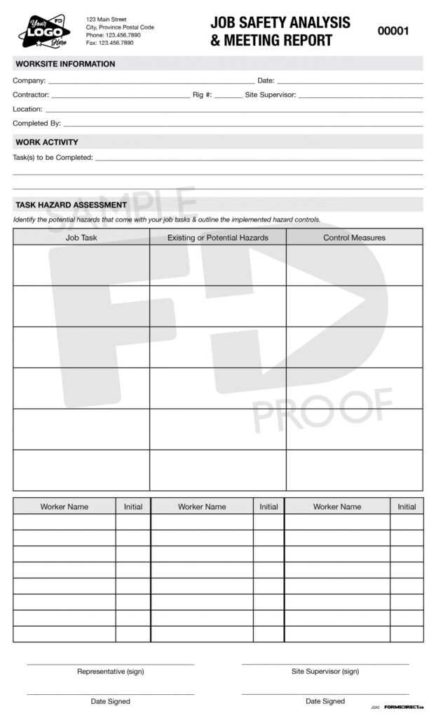 Safety Analysis Report Template – Rebeccachulew.com