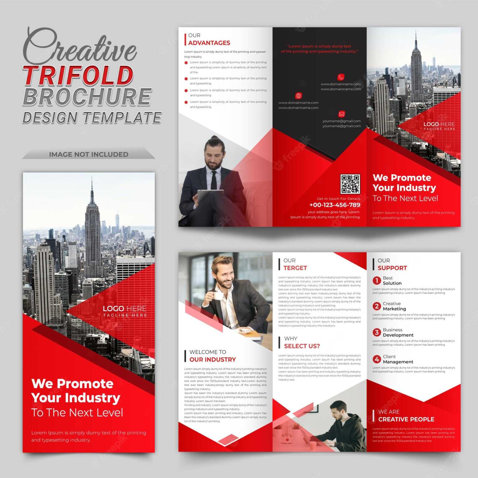 Tri Fold Brochure Template Indesign Free Download