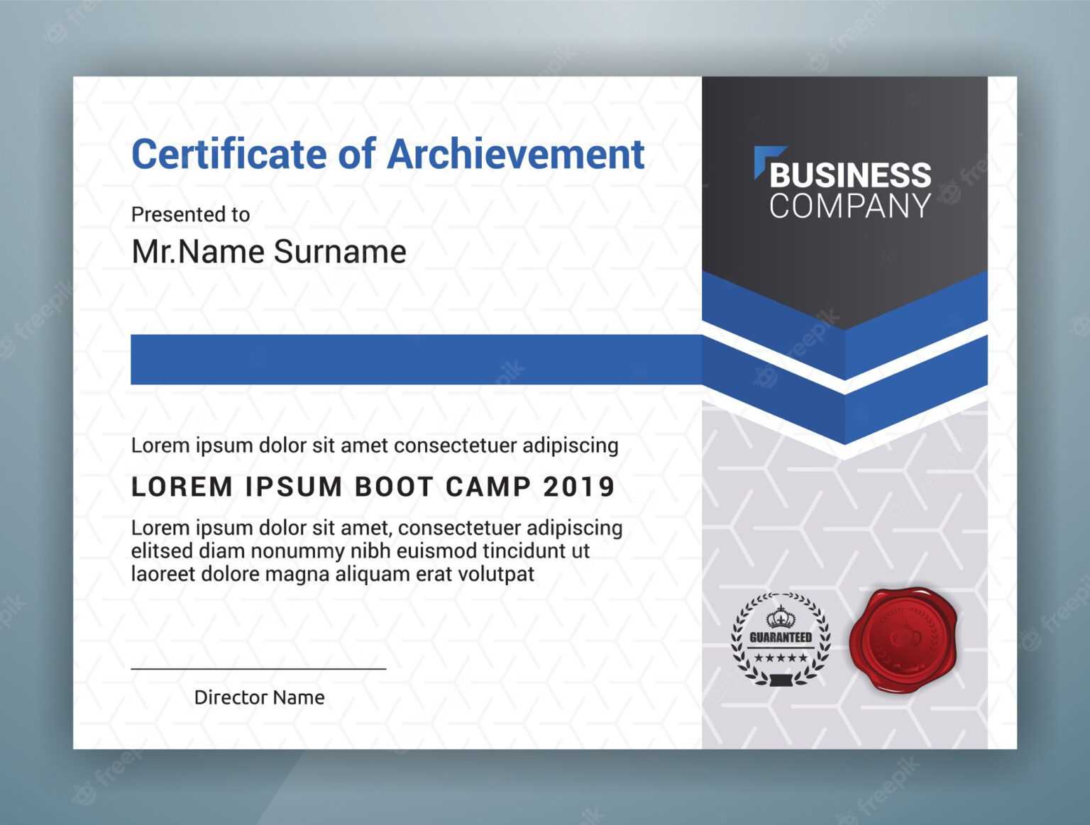 Boot Camp Certificate Template – Rebeccachulew.com