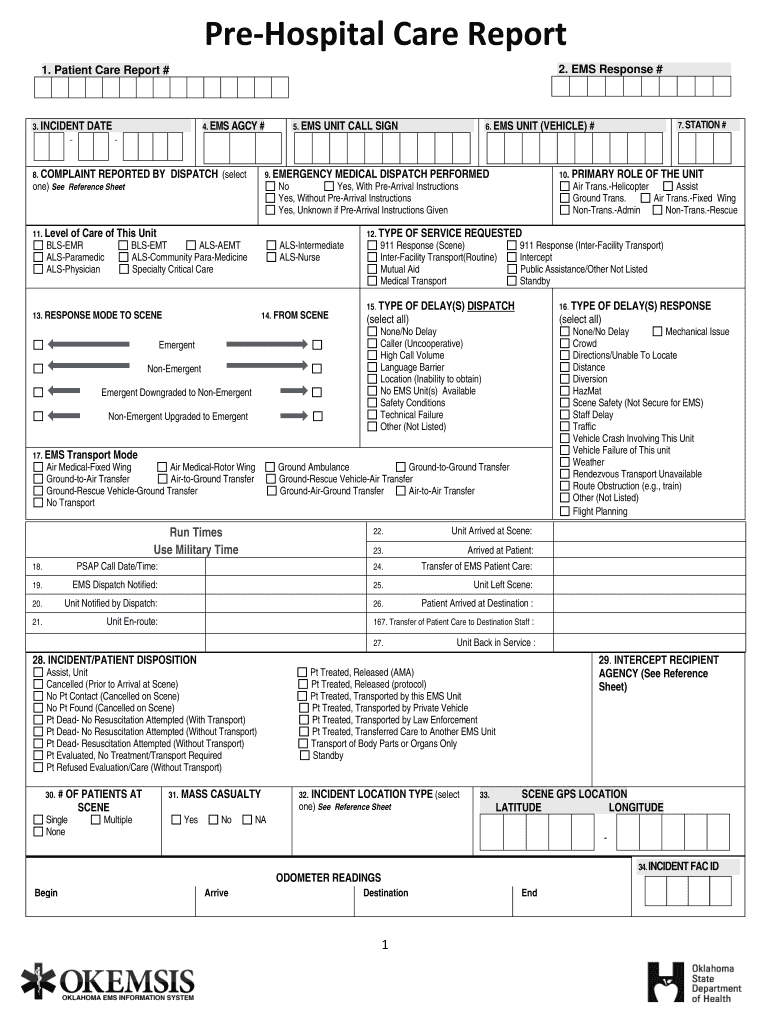 Patient Care Report Template Word – Fill Online, Printable  For Patient Care Report Template