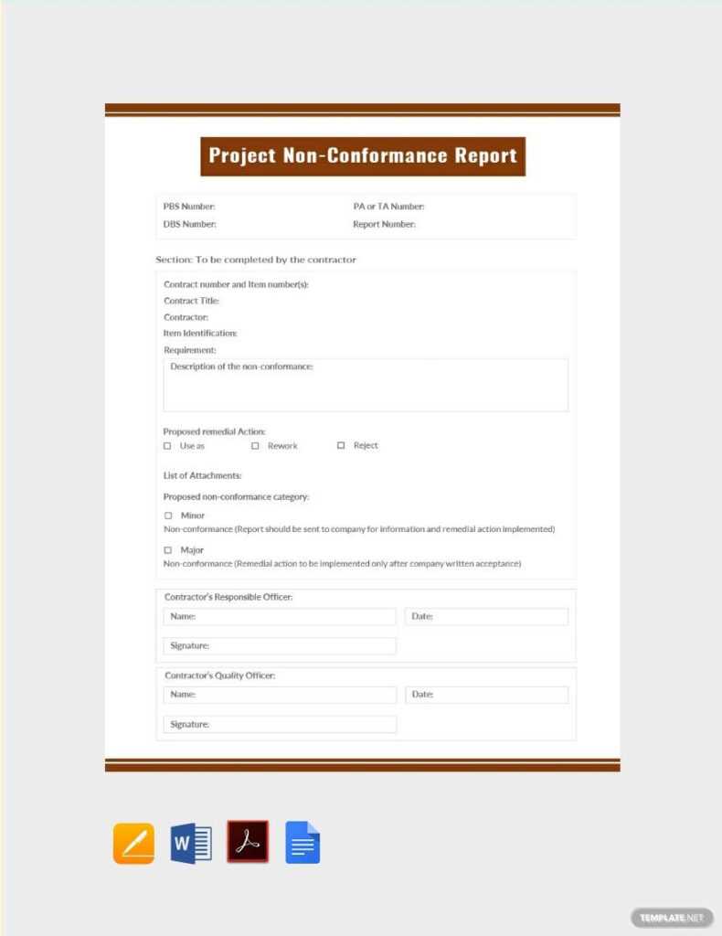 Project Reports Templates Word – Format, Free, Download Template