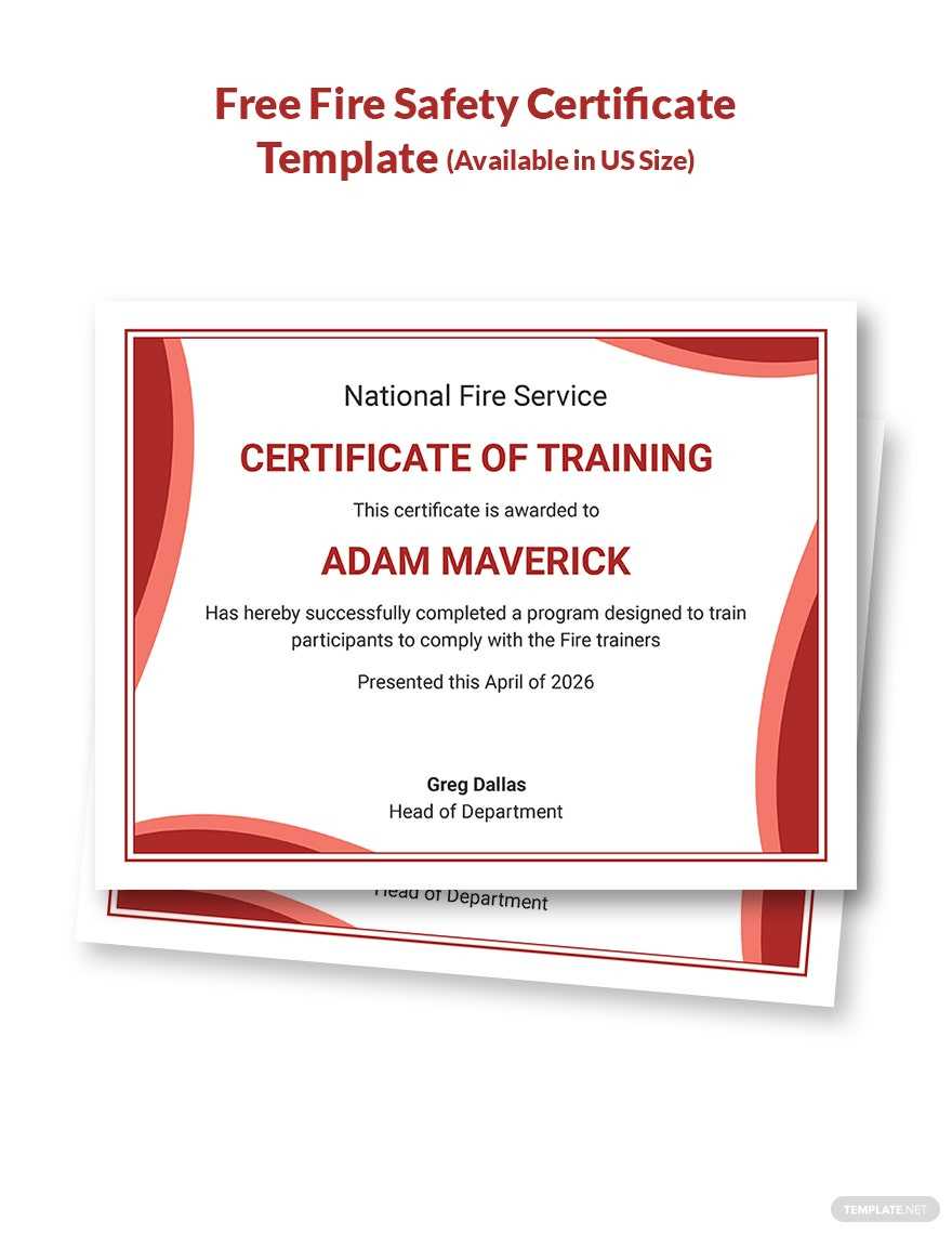 Safety Recognition Certificate Template