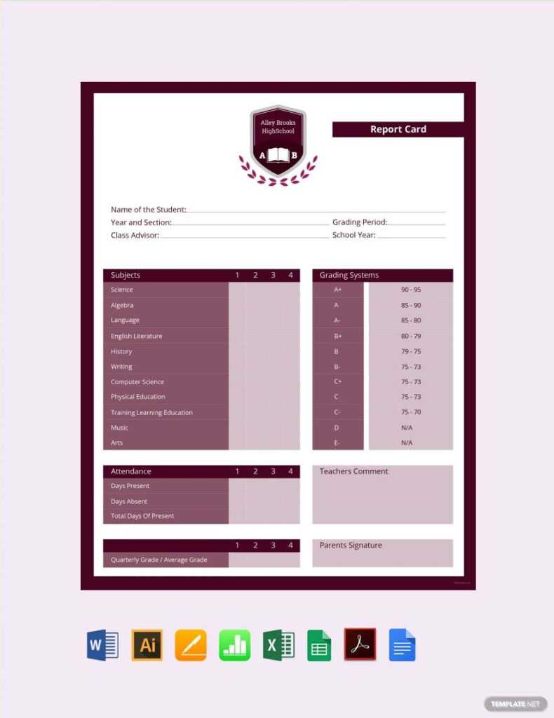 simple-high-school-report-card-template-illustrator-excel-word